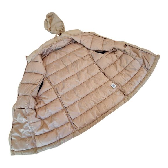 Love Tree Ultra Light Travel Packable Puffer Vest Women's Juniors L Khaki Zip Up - Picture 15 of 16